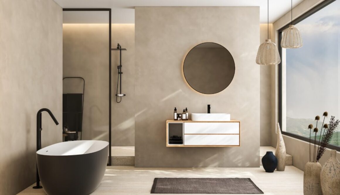 Modern,Minimalist,Bathroom,Interior,,Modern,Bathroom,Cabinet,,White,Sink,,Wooden